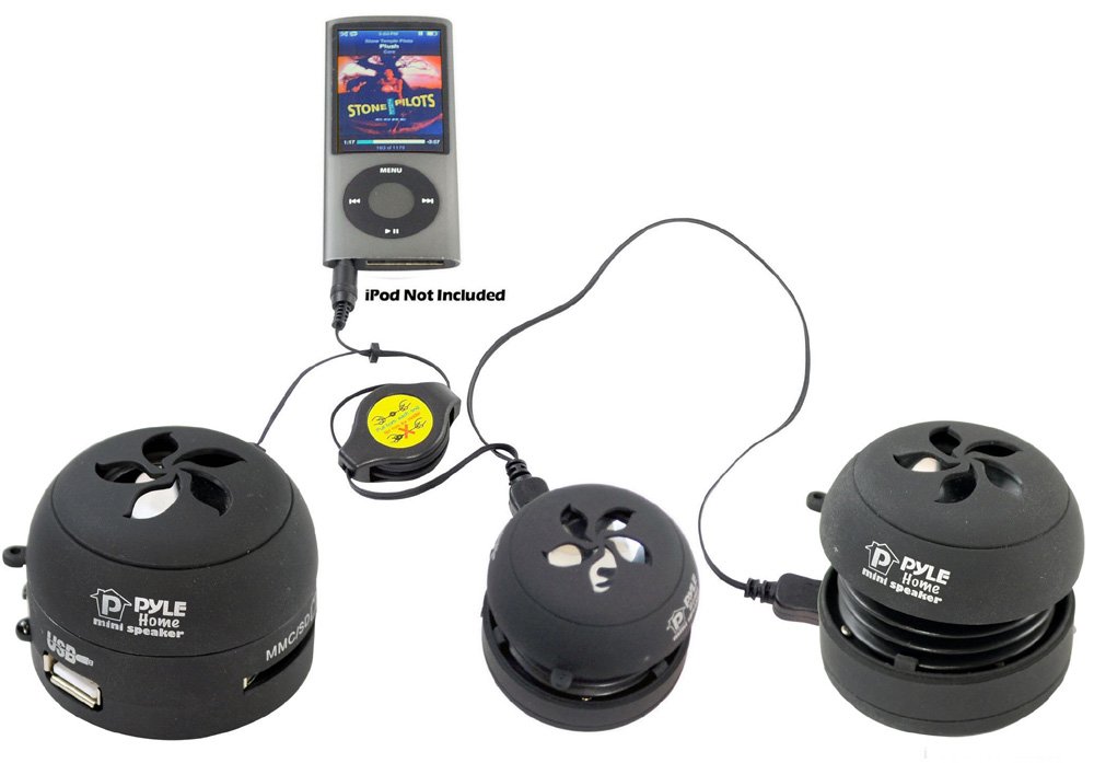 Amazon.com: Pyle Home PMS2B Mini Capsule Rechargeable Speaker for ...