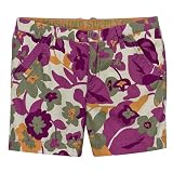 Girls' Mossimo  Flat-Front Shorts - Purple/ Olive