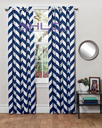 Hlc.me chevron print thermal insulated blackout window …