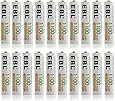 EBL 20 Pack 1500 Cycle 1100mAh AAA Ni-MH Rechargeable Batteries AAA (Typical 1100mAh, Minimum 1000mAh)