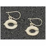 LogoArt Chicago Bears 10K Gold Team Font Dangle Earrings