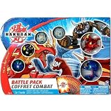 Bakugan B2 New Vestroia Coffret Combat avec 6 Bakugan, 6 cartes Portail et 6 cartes Capacité