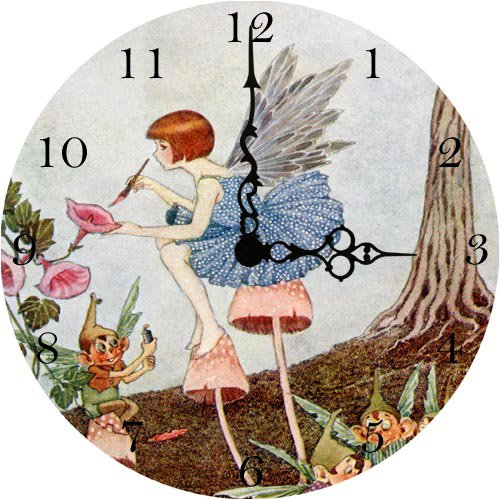 Painting Flowers Wall Clock