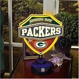 Green Bay Packers Memory Company Team Neon Shield Table Lamp NFL Football Fan Shop Sports Team Merchandise