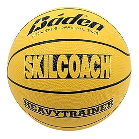 Click here to buy Baden SkilCoach Official Heavy Trainer Rubber Basketball.
