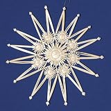 Christmas Straw Ornament - Large Star Style # A, 11 inches