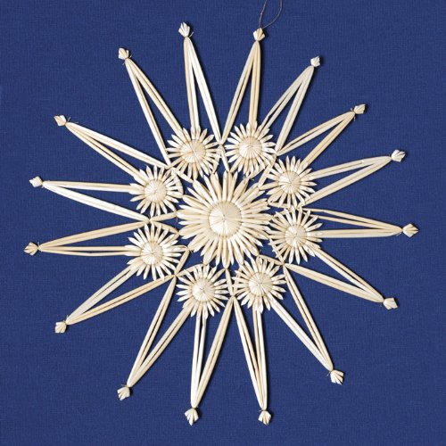 Christmas Straw Ornament - Large Star Style # A, 11 inches