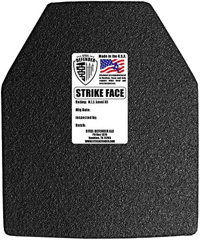 NIJ Level III Certified Rated Insert 10 x 12 in (With LineX)