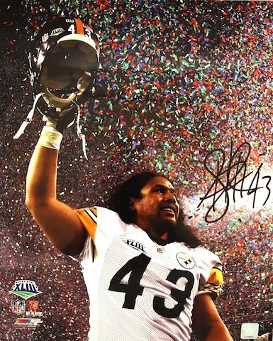Troy Polamalu Signed Steelers 16x20 Photo