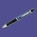 Paper Mate(R) PhD(TM) Multi(TM) Multipurpose Writing Instrument, Pen/Pencil/PDA Stylus, Medium 1.0 mm Point Pen, Fine 0.5 mm Point Pencil, Blue