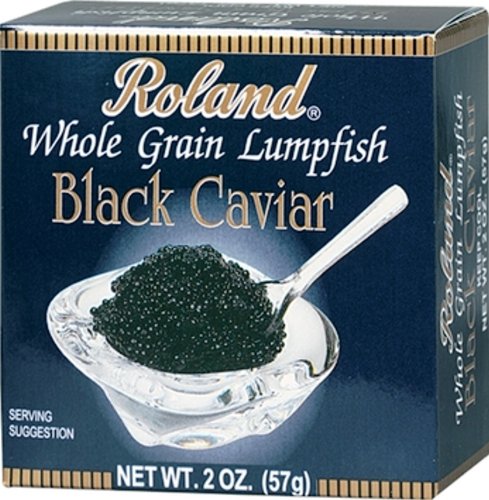Roland Black Lumpfish Caviar, 2-Ounce Jars (Pack of 2)