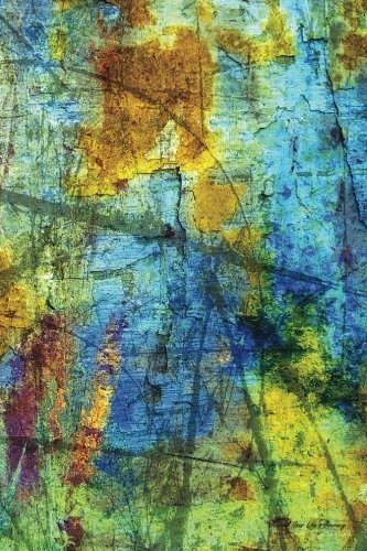 Journal Your Life's Journey: Grunge Rainbow Wall, Lined Journal, 6 x 9, 100 Pages