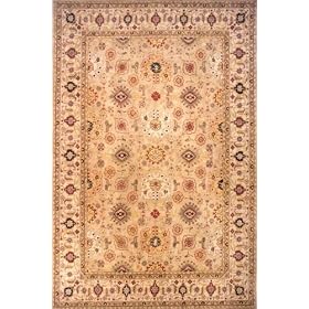 8'x8' Hand Tufted Indian Agra Collection Round Rug by Oscar Isberian Rugs
