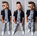 FEITONG 3pcs Kids Baby Boy's Business Suit+Shirt Tops+Trousers (4T / 4Years)