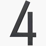 House Numbers: Hy-Ko Prod. FM-6/4 Satin Black Number