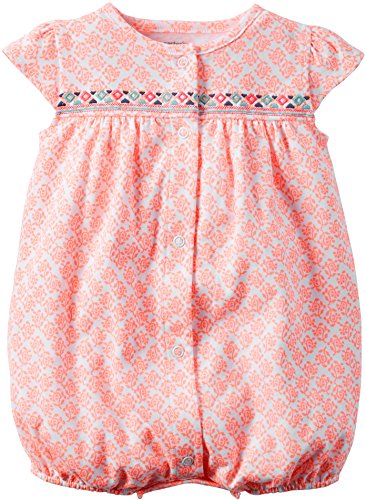 Carter's Baby Girls' Snap-Up Cotton Romper