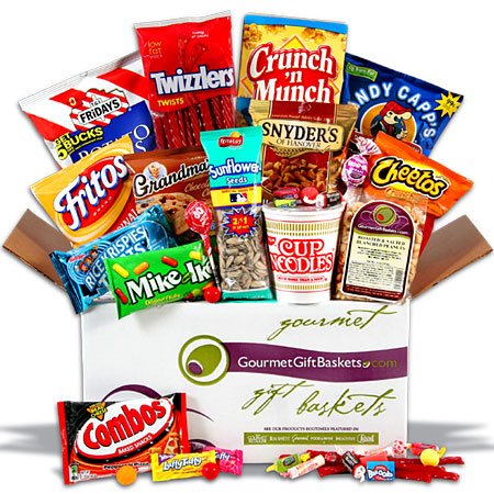 Junk Food Care Package Gift Basket