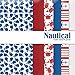 Nautical Multi-Pack Printed Craft Vinyl 6 Sheets 12x12 for Vinyl Cutters