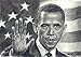 Barack Obama (landscape) Portrait Charcoal Drawing Matted 16" X 20"