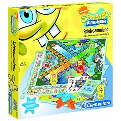 Clementoni 69740.3 - SpongeBob - Spielesammlung - 80 Spielvarianten