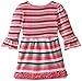 Little Lass Girls' 2 Piece Brushed Legging Set Stripe Bow