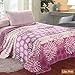 MicroPlush Printed Blanket Lilac Pink