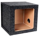 Atrend 12ks Single 12-Inch Sealed Square Solo Baric L7 or L5 Car Subwoofer Enclosure