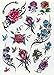 280 Temporary Tattoos - Roses & Butterflies - Style 27