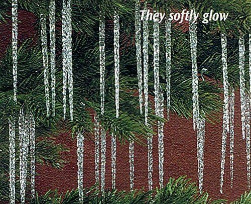 Hanging Christmas Tree Shimmering Icicle Decorations - Set of 100