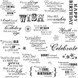 Fiskars 8x8 Inch Make A Wish Clear Stamps (01-005541)