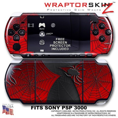 Spider Web WraptorSkinz Skin and Screen Protector Kit fits Sony