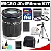 Olympus M.Zuiko 40-150mm f/4.0-5.6 Micro ED Digital Zoom Lens (Black) with 16GB Card + BLS-1/BLS-5 B