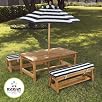 For Kids Only, Inc. Outdoor table and Chair Set with Cushions and Navy Stripes