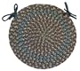Blossom Blue 15 Braided Chair Pad - Rhody Rug - BL-9715CPBL