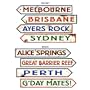 Australian Street Sign Cutouts Roll