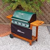 Fire Mountain Premium 4 Burner Gas Barbecue BBQ with Wooden Trolley
