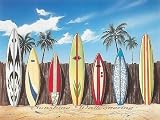 Surfboard Scene Wall Mural
