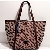 WOMEN'S TOMMY HILFIGER LARGE GEORGIA HANDBAG (CHOCOLATE)