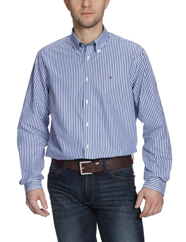 Tommy Hilfiger Herren Freizeithemd, gestreift MALCOLM STP CF2 / 887808376, Gr. 56 (XXL), B Preisvergleich