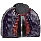 Dan W Snake-Print Archway Minaudiere