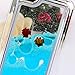 iPhone 5C Case,Clear Plastic 3D Flowing Liquid Swimming Fish Case for iPhone 5C,UZZO Creative Design Funny 3D Dynamic Liquid Fish Clear Bumper Plastic Hard Case Shell Back Case for iPhone 5C - Blue