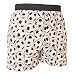 Soccer Sports Novelty Print Cotton Jersey Boxers Boxer Shorts, False Fly, Roomy Fit, Exposed Elastic Waist. 5 Adult Sizes
