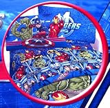 Marvel THE AVENGERS Twin Size 3 Piece Sheet Set Cotton Rich