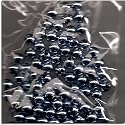 Perlen ca. 100 St&uuml;ck silberblau 5 mm