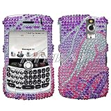 Sparkling Pink Angel Wing Full Diamond Rhinestone Snap on Hard Skin Cover Case for Blackberry Curve 8300 8310 8330