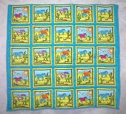 Fantasy Ponies Baby Quilt