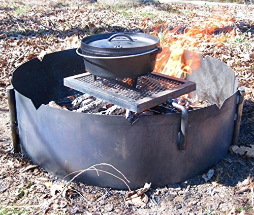 Cheap 36 Steel Fire Ring Swing Grate Top Fire Pits