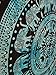 Handicrunch Elephant Mandala Wall Hanging, Queen Size, Blue Color Theme, Heavy Cotton Fabric, Psychedelic Tapestry, Beach Throw, Indian Tapestry Bedding