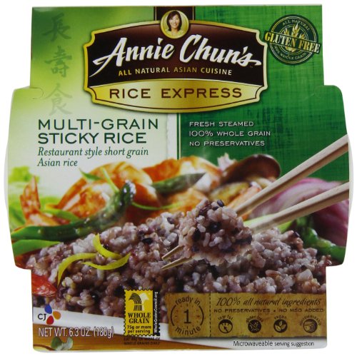 Annie Chun's Rice Express Multi-Grain Sticky Rice, 6.3-Ounce Units (Pack of 6)