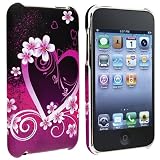 Snap-on Rubber Coated Case compatible with Apple® iPod touch® 2nd / 3rd Generation, Purple Love